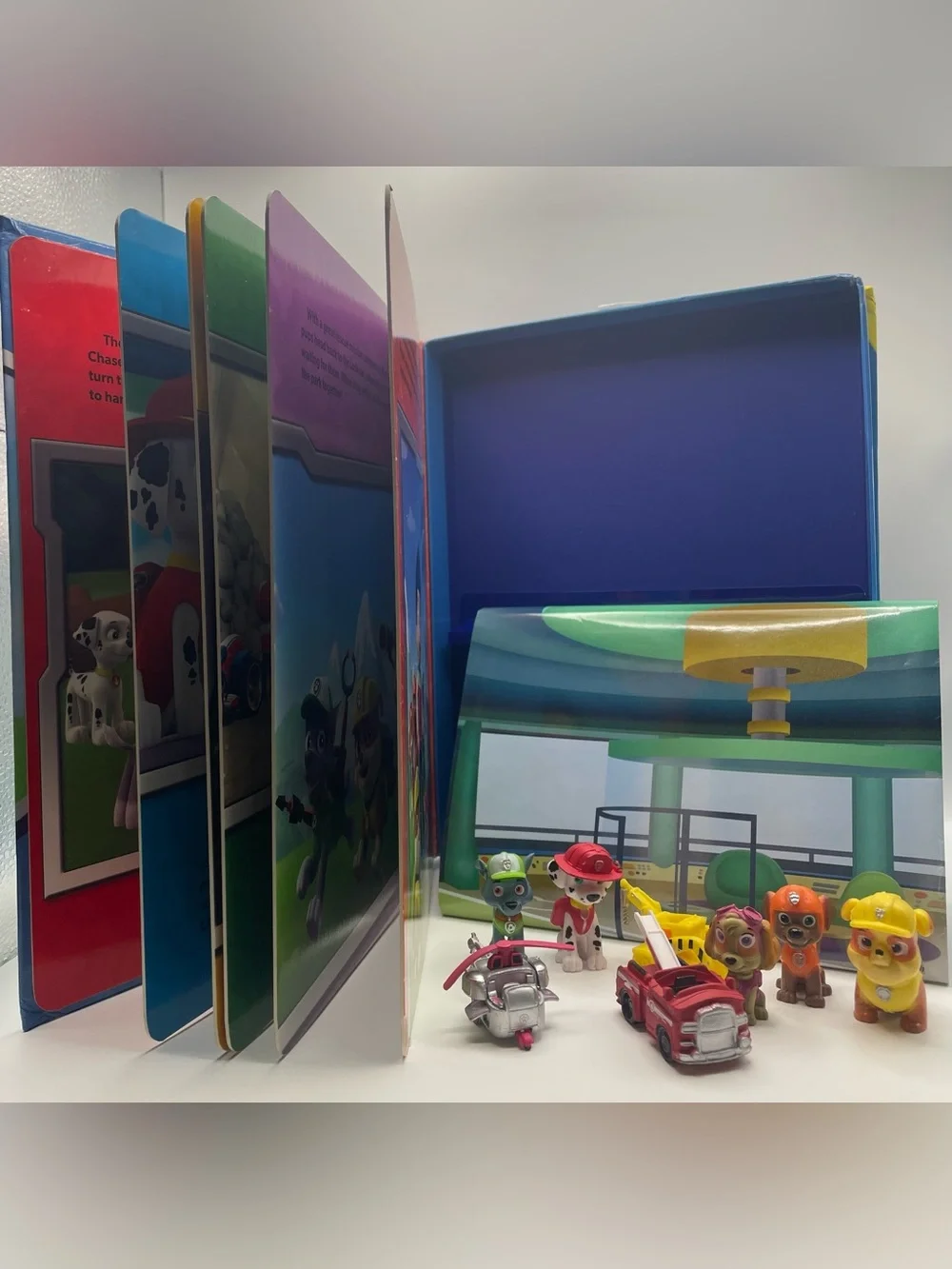 Paw Patrol My Busy Books: Storybook, figurines, & playmat (Missing two figures)